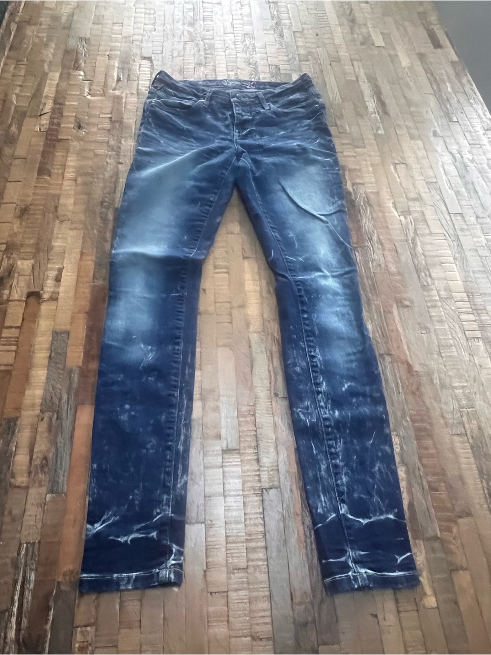 Robin's Jean Women's Skinny Distressed Dark Blue Jeans